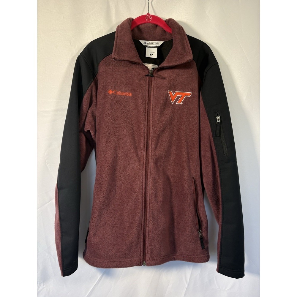 Columbia sportswear fleece jacket size M virginia tech full zip long sleeves